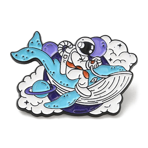 PandaHall Spaceman Enamel Pins, Electrophoresis Black Plated Alloy Brooch, Whale, 23x35x1.5mm Alloy+Enamel Whale
PandaHall Spaceman Enamel Pins, Electrophoresis Black Plated Alloy Brooch, Whale, 23x35x1.5mm Alloy+Enamel Whale