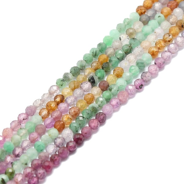 PandaHall Natural Tourmaline Beads Strands, Faceted, Round, 2mm, Hole: 0.5mm, about 215pcs/strand, 15.16''~15.55''(38.5~39.5cm) Tourmaline...
PandaHall Natural Tourmaline Beads Strands, Faceted, Round, 2mm, Hole: 0.5mm, about 215pcs/strand, 15.16''~15.55''(38.5~39.5cm) Tourmaline...