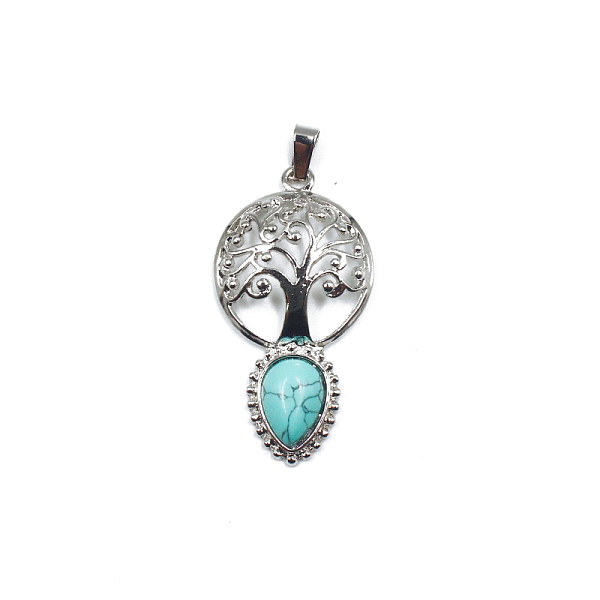 PandaHall Synthetic Turquoise Teardrop Pendants, Tree of Life Charms with Platinum Plated Metal Findings, 49x26mm Synthetic Turquoise Tree...
PandaHall Synthetic Turquoise Teardrop Pendants, Tree of Life Charms with Platinum Plated Metal Findings, 49x26mm Synthetic Turquoise Tree...