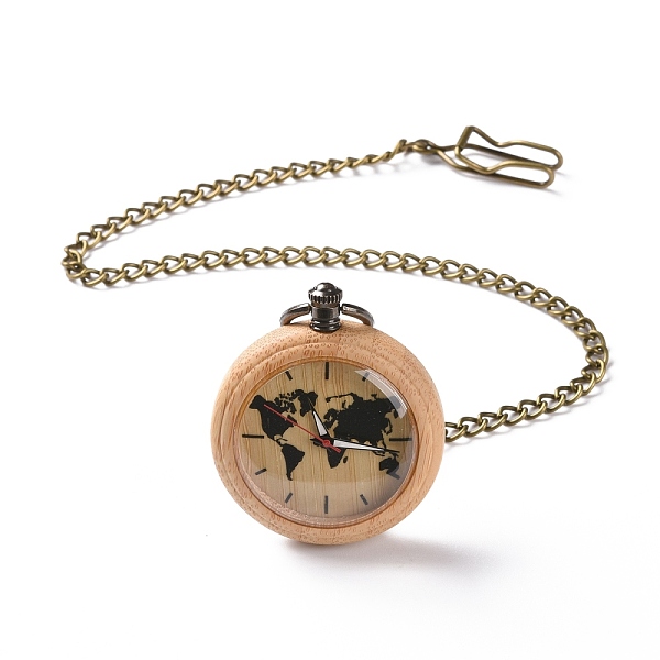 PandaHall Bamboo Pocket Watch with Brass Curb Chain and Clips, Flat Round Electronic Watch for Men, Navajo White, 16-3/8~17-1/8 inch...
PandaHall Bamboo Pocket Watch with Brass Curb Chain and Clips, Flat Round Electronic Watch for Men, Navajo White, 16-3/8~17-1/8 inch...