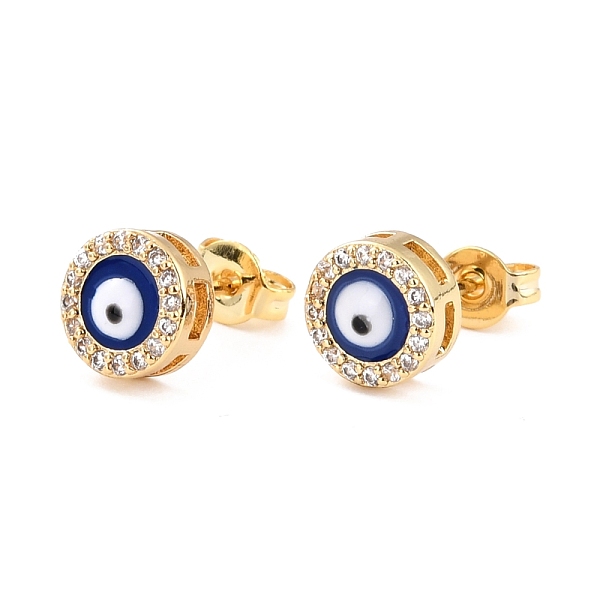 PandaHall Blue Evil Eye Brass Stud Earrings, Cubic Zirconia Earrings for Girl Women, Real 18K Gold Plated, 8mm, Pin: 0.7mm Cubic Zirconia..., Clear
PandaHall Blue Evil Eye Brass Stud Earrings, Cubic Zirconia Earrings for Girl Women, Real 18K Gold Plated, 8mm, Pin: 0.7mm Cubic Zirconia..., Clear