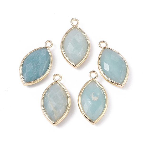 PandaHall Natural Amazonite Pendants, with Golden Plated Brass Findings, Faceted, Horse Eye, 21.5x11.5x3~5mm, Hole: 1.6mm Amazonite Horse...
PandaHall Natural Amazonite Pendants, with Golden Plated Brass Findings, Faceted, Horse Eye, 21.5x11.5x3~5mm, Hole: 1.6mm Amazonite Horse...
