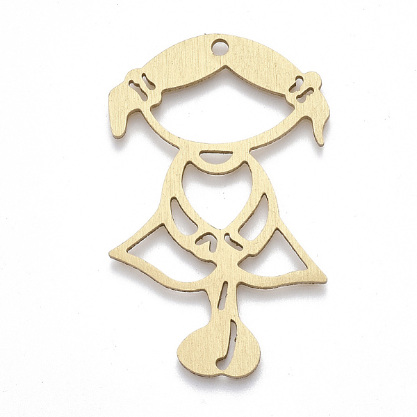 PandaHall Aluminium Big Pendants, Laser Cut Big Pendants, Girl, Golden, 50x31x1mm, Hole: 3mm Aluminum Human
PandaHall Aluminium Big Pendants, Laser Cut Big Pendants, Girl, Golden, 50x31x1mm, Hole: 3mm Aluminum Human