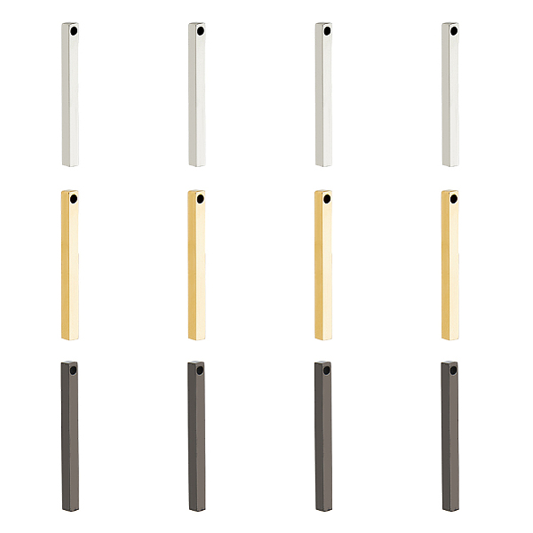 PandaHall DICOSMETIC 12Pcs 3 Colors 201 Stainless Steel Pendants, Bar, Mixed Color, 35x3x3mm, Hole: 1.5mm, 4pcs/color 201 Stainless Steel...
PandaHall DICOSMETIC 12Pcs 3 Colors 201 Stainless Steel Pendants, Bar, Mixed Color, 35x3x3mm, Hole: 1.5mm, 4pcs/color 201 Stainless Steel...