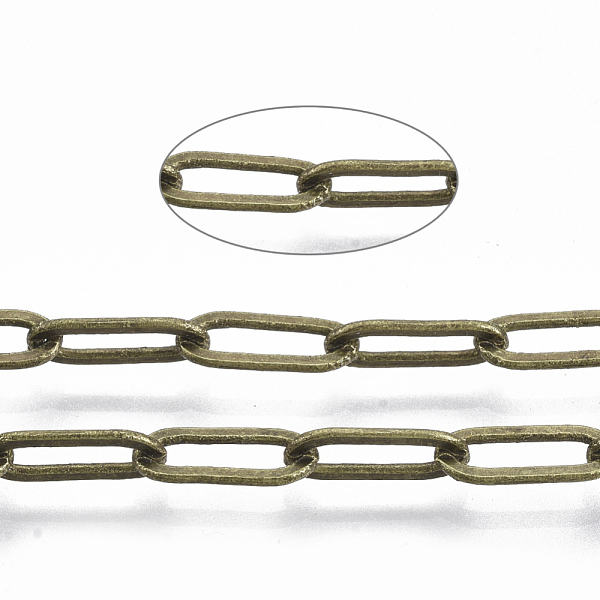 PandaHall Brass Paperclip Chains, Flat Oval, Drawn Elongated Cable Chains, Soldered, with Spool, Cadmium Free & Nickel Free & Lead Free...
PandaHall Brass Paperclip Chains, Flat Oval, Drawn Elongated Cable Chains, Soldered, with Spool, Cadmium Free & Nickel Free & Lead Free...