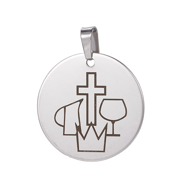 PandaHall Stainless Steel Pendants, Flat Round, Stainless Steel Color, 30x1mm, Hole: 4x8mm Stainless Steel Flat Round
PandaHall Stainless Steel Pendants, Flat Round, Stainless Steel Color, 30x1mm, Hole: 4x8mm Stainless Steel Flat Round
