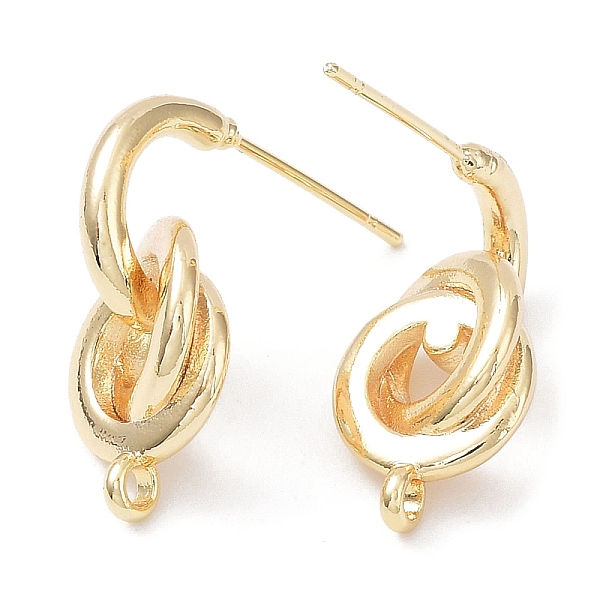 PandaHall Brass Stud Earring Finding, with Vertical Loop, Knot, Real 18K Gold Plated, 21x10mm, Hole: 1.6mm, Pin: 0.7mm Brass Twist
PandaHall Brass Stud Earring Finding, with Vertical Loop, Knot, Real 18K Gold Plated, 21x10mm, Hole: 1.6mm, Pin: 0.7mm Brass Twist
