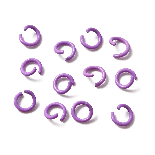 PandaHall Zinc Alloy Open Jump Rings, Baking Painted, Ring, Medium Purple, 6x1mm, 18 Gauge, Inner Diameter: 4mm, about 100pcs/bag Alloy Ring
PandaHall Zinc Alloy Open Jump Rings, Baking Painted, Ring, Medium Purple, 6x1mm, 18 Gauge, Inner Diameter: 4mm, about 100pcs/bag Alloy Ring