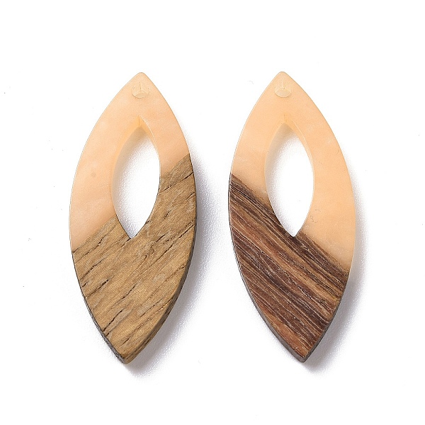 PandaHall Opaque Resin & Walnut Wood Pendants, Horse Eye Charms, PeachPuff, 38x15.5x3.5mm, Hole: 2mm Resin+Wood Horse Eye Brown
PandaHall Opaque Resin & Walnut Wood Pendants, Horse Eye Charms, PeachPuff, 38x15.5x3.5mm, Hole: 2mm Resin+Wood Horse Eye Brown