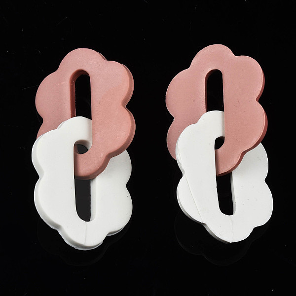 PandaHall Handmade Polymer Clay Linking Rings, Double Oval Flower, Dark Salmon, 51mm, Ring: 32x24x3mm Polymer Clay Flower
PandaHall Handmade Polymer Clay Linking Rings, Double Oval Flower, Dark Salmon, 51mm, Ring: 32x24x3mm Polymer Clay Flower