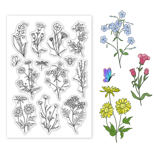 PandaHall GLOBLELAND Wild Flower Clear Stamps for Card Making Decorative Vintage Plants Flowers Leaves Bee Transparent Silicone Stamps for...
PandaHall GLOBLELAND Wild Flower Clear Stamps for Card Making Decorative Vintage Plants Flowers Leaves Bee Transparent Silicone Stamps for...