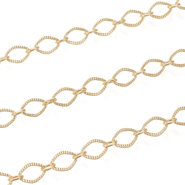 PandaHall 3.28 Feet Brass Link Chains, Textured, Long-Lasting Plated, Soldered, Real 18K Gold Plated, 8.5x6x0.7mm and 5x3.5x1mm Brass
PandaHall 3.28 Feet Brass Link Chains, Textured, Long-Lasting Plated, Soldered, Real 18K Gold Plated, 8.5x6x0.7mm and 5x3.5x1mm Brass