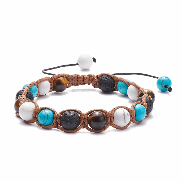 PandaHall Natural & Synthetic Mixed Gemstone Braided Bead Bracelet for Women, Inner Diameter: 2-1/8~3-3/8 inch(5.3~8.7cm) Mixed Stone
PandaHall Natural & Synthetic Mixed Gemstone Braided Bead Bracelet for Women, Inner Diameter: 2-1/8~3-3/8 inch(5.3~8.7cm) Mixed Stone