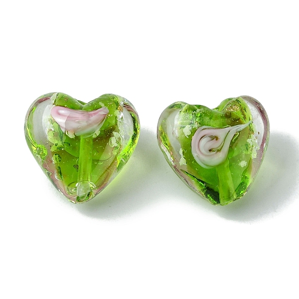 PandaHall Luminous Handmade Gold Sand Lampwork Beads, Glow in the Dark, Heart, Lime Green, 20.5x20.5x12mm, Hole: 1.6mm Lampwork Heart
PandaHall Luminous Handmade Gold Sand Lampwork Beads, Glow in the Dark, Heart, Lime Green, 20.5x20.5x12mm, Hole: 1.6mm Lampwork Heart