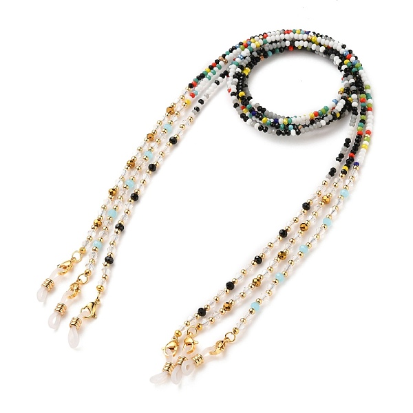 PandaHall Eyeglasses Chains Sets, Neck Strap for Eyeglasses, with Glass Beads, Brass Beads, 304 Stainless Steel Lobster Claw Clasp and..., Multicolor
PandaHall Eyeglasses Chains Sets, Neck Strap for Eyeglasses, with Glass Beads, Brass Beads, 304 Stainless Steel Lobster Claw Clasp and..., Multicolor