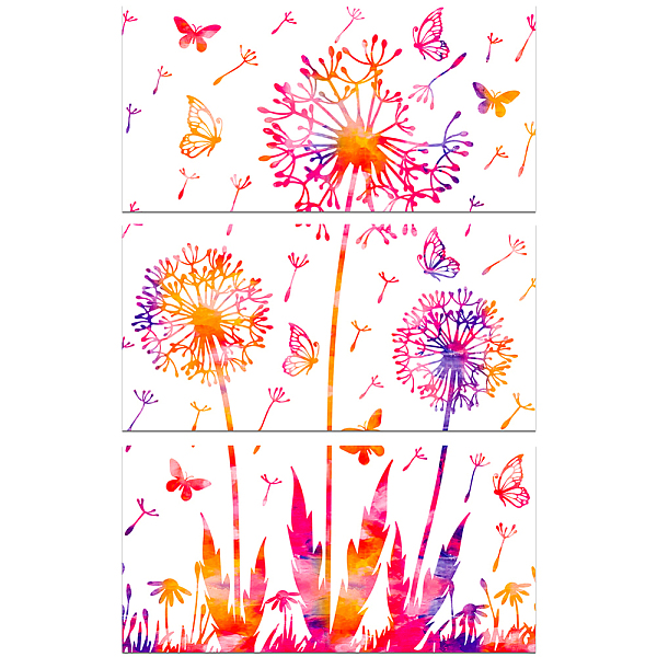 PandaHall 3 Sheets 3 Styles PVC Waterproof Decorative Stickers, Self Adhesive Decals for Furniture Decoration, Flower, 300x150mm, 1...
PandaHall 3 Sheets 3 Styles PVC Waterproof Decorative Stickers, Self Adhesive Decals for Furniture Decoration, Flower, 300x150mm, 1...