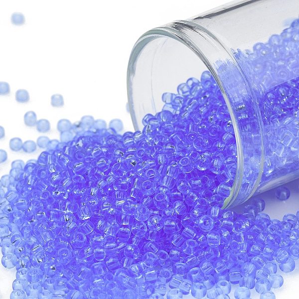 PandaHall TOHO Round Seed Beads, Japanese Seed Beads, (13) Transparent Light Sapphire, 11/0, 2.2mm, Hole: 0.8mm, about 1110pcs/10g Glass..., Blue
PandaHall TOHO Round Seed Beads, Japanese Seed Beads, (13) Transparent Light Sapphire, 11/0, 2.2mm, Hole: 0.8mm, about 1110pcs/10g Glass..., Blue