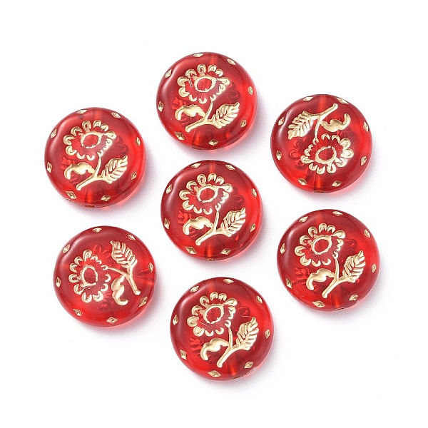 PandaHall Plating Acrylic Beads, Metal Enlaced, Flat Round with Flower, Red, 18x5mm, Hole: 1.6mm, about 399pcs/500g Acrylic Flat Round Red
PandaHall Plating Acrylic Beads, Metal Enlaced, Flat Round with Flower, Red, 18x5mm, Hole: 1.6mm, about 399pcs/500g Acrylic Flat Round Red