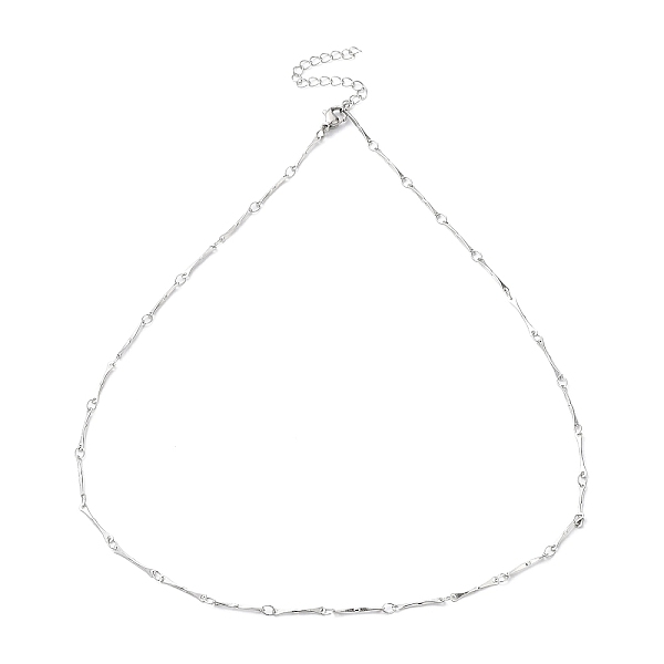 PandaHall 304 Stainless Steel Bar Link Chain Necklaces, Stainless Steel Color, 17.87 inch(45.4cm) 304 Stainless Steel
PandaHall 304 Stainless Steel Bar Link Chain Necklaces, Stainless Steel Color, 17.87 inch(45.4cm) 304 Stainless Steel