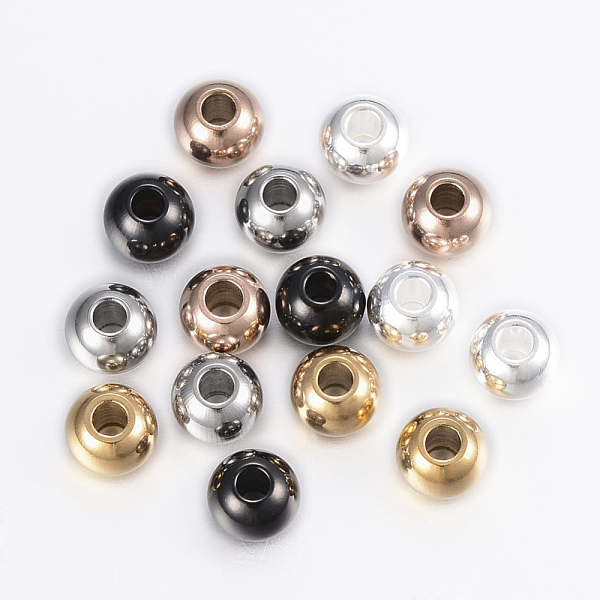 PandaHall 304 Stainless Steel Beads, Round, Mixed Color, 6x5mm, Hole: 2mm 304 Stainless Steel Round Multicolor
PandaHall 304 Stainless Steel Beads, Round, Mixed Color, 6x5mm, Hole: 2mm 304 Stainless Steel Round Multicolor