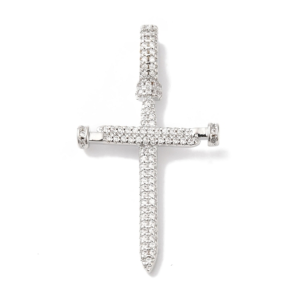 PandaHall Rack Plating Brass Micro Pave Clear Cubic Zirconia Pendants, Long-Lasting Plated, Lead Free & Cadmium Free, Cross, Platinum...
PandaHall Rack Plating Brass Micro Pave Clear Cubic Zirconia Pendants, Long-Lasting Plated, Lead Free & Cadmium Free, Cross, Platinum...