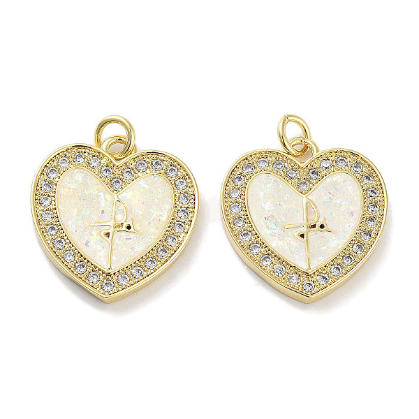 PandaHall Brass Micro Pave Clear Cubic Zirconia Pendants, with Synthetic Opal and Jump Rings, Real 18K Gold Plated, Heart Charms, White...
PandaHall Brass Micro Pave Clear Cubic Zirconia Pendants, with Synthetic Opal and Jump Rings, Real 18K Gold Plated, Heart Charms, White...