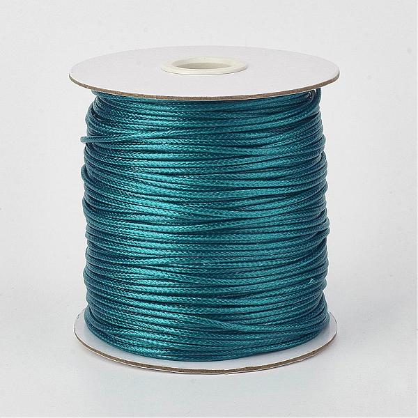 PandaHall Eco-Friendly Korean Waxed Polyester Cord, Teal, 2mm, about 90yards/roll(80m/roll) Waxed Polyester Cord Round Cyan
PandaHall Eco-Friendly Korean Waxed Polyester Cord, Teal, 2mm, about 90yards/roll(80m/roll) Waxed Polyester Cord Round Cyan