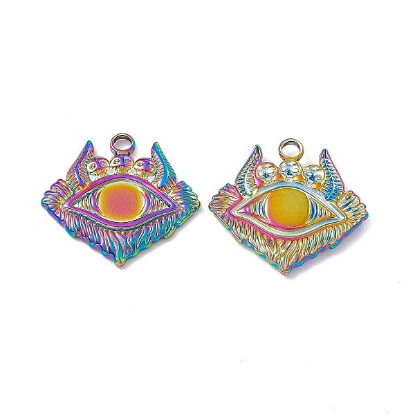 PandaHall Ion Plating(IP) 304 Stainless Steel Pendants, Eye with Skull Charm, Rainbow Color, 23.5x25x2mm, Hole: 2.8mm 304 Stainless Steel...
PandaHall Ion Plating(IP) 304 Stainless Steel Pendants, Eye with Skull Charm, Rainbow Color, 23.5x25x2mm, Hole: 2.8mm 304 Stainless Steel...