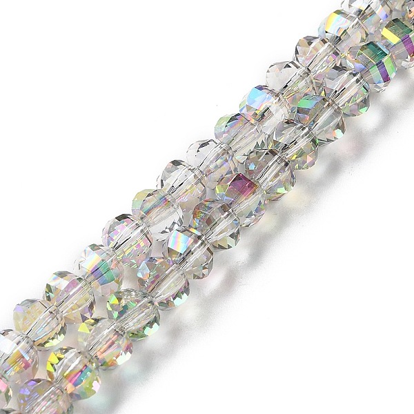 PandaHall Transparent Electroplate Glass Beads Strands, AB Color, Faceted Lantern, Pale Green, 6x4.5mm, Hole: 1.4mm, about 98pcs/strand..., Silver
PandaHall Transparent Electroplate Glass Beads Strands, AB Color, Faceted Lantern, Pale Green, 6x4.5mm, Hole: 1.4mm, about 98pcs/strand..., Silver