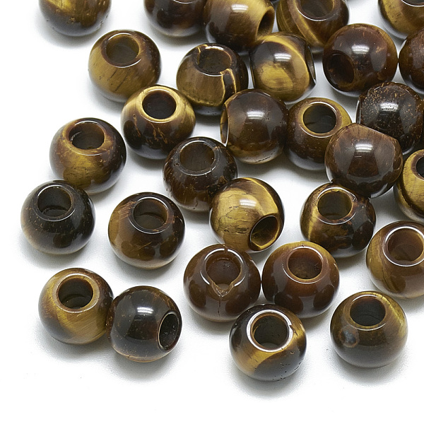 PandaHall Natural Tiger Eye Beads, Large Hole Beads, Rondelle, 12x10mm, Hole: 5mm Tiger Eye Rondelle
PandaHall Natural Tiger Eye Beads, Large Hole Beads, Rondelle, 12x10mm, Hole: 5mm Tiger Eye Rondelle