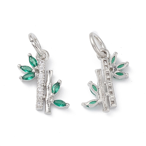PandaHall Rack Plating Brass Pave Cubic Zirconia Charms, with Jump Ring, Cadmium Free & Lead Free, Long-Lasting Plated, Bamboo Charm..., Green
PandaHall Rack Plating Brass Pave Cubic Zirconia Charms, with Jump Ring, Cadmium Free & Lead Free, Long-Lasting Plated, Bamboo Charm..., Green