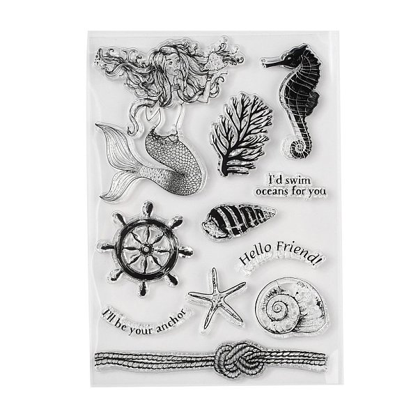 PandaHall Plastic Stamps, for DIY Scrapbooking, Photo Album Decorative, Cards Making, Stamp Sheets, Ocean Themed Pattern, 150x105~110x3mm..., Black
PandaHall Plastic Stamps, for DIY Scrapbooking, Photo Album Decorative, Cards Making, Stamp Sheets, Ocean Themed Pattern, 150x105~110x3mm..., Black