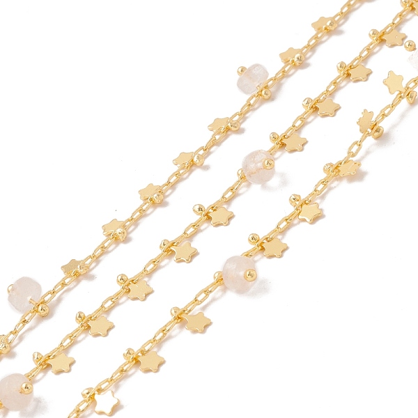 PandaHall Natural Quartz Crystal Column Beaded Chains, with Brass Paperclip Chains and Star Charm, Soldered, with Spool, Lead Free & Cadmium...
PandaHall Natural Quartz Crystal Column Beaded Chains, with Brass Paperclip Chains and Star Charm, Soldered, with Spool, Lead Free & Cadmium...
