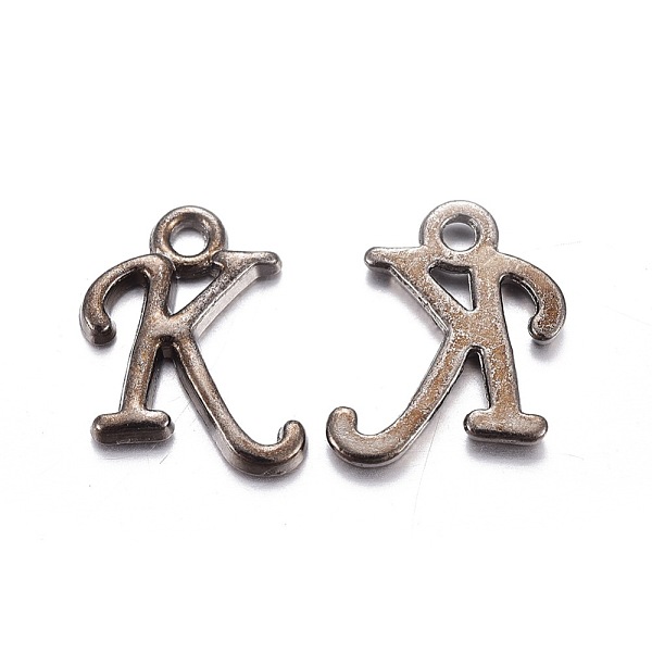 PandaHall Gunmetal Plated Alloy Letter Pendants, Rack Plating, Cadmium Free & Lead Free, Letter.K, 14x10x2mm, Hole: 1.5mm Alloy Letter K
PandaHall Gunmetal Plated Alloy Letter Pendants, Rack Plating, Cadmium Free & Lead Free, Letter.K, 14x10x2mm, Hole: 1.5mm Alloy Letter K