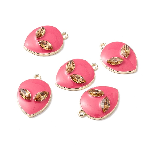 PandaHall Alloy Enamel Pendants, with Glass Rhinestone, Light Gold, Alien Face, Hot Pink, 27.5x19.5x5.5mm, Hole: 2mm Alloy Rhinestone+Enamel...
PandaHall Alloy Enamel Pendants, with Glass Rhinestone, Light Gold, Alien Face, Hot Pink, 27.5x19.5x5.5mm, Hole: 2mm Alloy Rhinestone+Enamel...