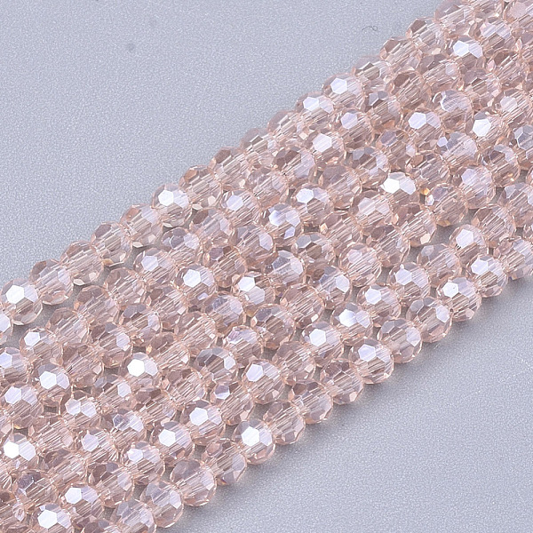 PandaHall Electroplate Glass Beads Strands, Pearl Luster Plated, Faceted, Rondelle, Pink, 2.5~3x2~2.5mm, Hole: 0.6mm, about 196pcs/strand...
PandaHall Electroplate Glass Beads Strands, Pearl Luster Plated, Faceted, Rondelle, Pink, 2.5~3x2~2.5mm, Hole: 0.6mm, about 196pcs/strand...