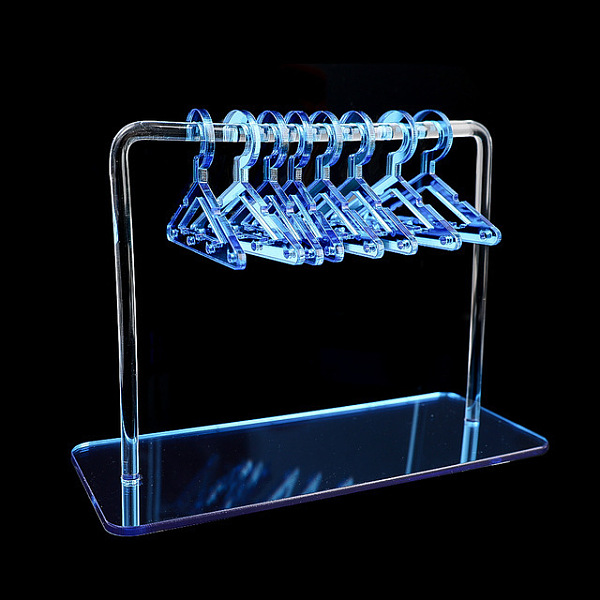 PandaHall Acrylic Earrings Display Stands, Clothes Hangers Shaped Dangle Earring Organizer Holder, with 8Pcs Mini Hangers, Blue, 6x15x12cm...
PandaHall Acrylic Earrings Display Stands, Clothes Hangers Shaped Dangle Earring Organizer Holder, with 8Pcs Mini Hangers, Blue, 6x15x12cm...