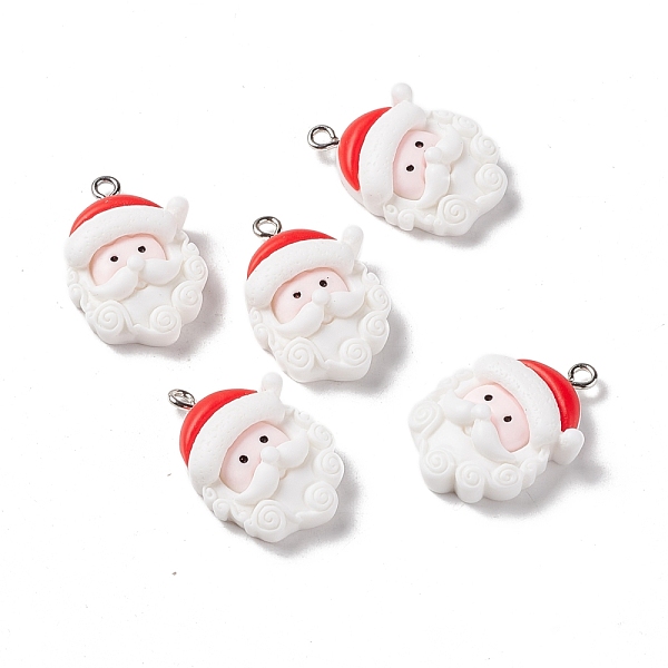 PandaHall Christmas Theme Opaque Resin Pendants, with Platinum Tone Iron Findings, Santa Claus Head, White, 26.5x18x7.5mm, Hole: 2mm...
PandaHall Christmas Theme Opaque Resin Pendants, with Platinum Tone Iron Findings, Santa Claus Head, White, 26.5x18x7.5mm, Hole: 2mm...