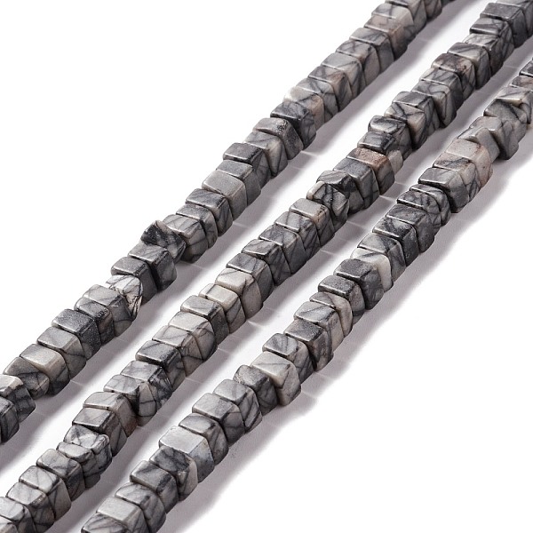 PandaHall Natural Black Netstone Beads Strands, Cube, 6x6x1.5~3mm, Hole: 1.4mm, about 112~113pcs/strand, 14.96~15.16 inch(38~38.5cm)...
PandaHall Natural Black Netstone Beads Strands, Cube, 6x6x1.5~3mm, Hole: 1.4mm, about 112~113pcs/strand, 14.96~15.16 inch(38~38.5cm)...