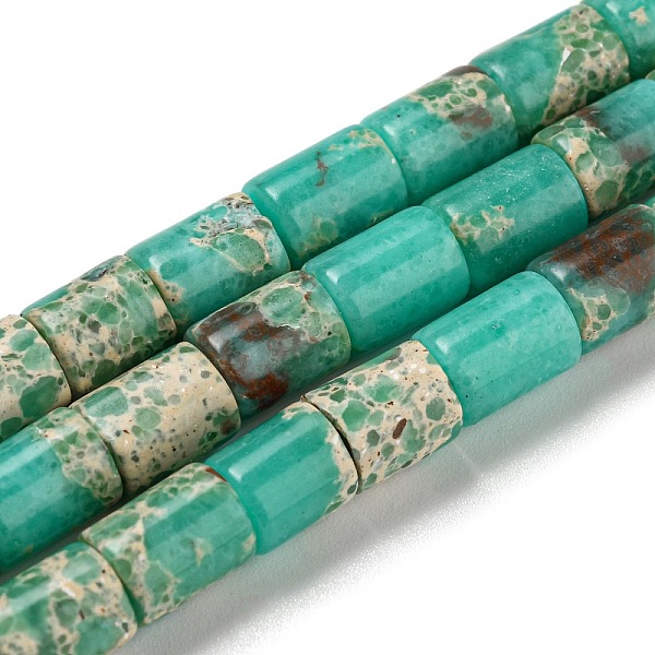 PandaHall Synthetic Imperial Jasper Beads Strands, Column, 7.5~8x6mm, Hole: 1.2mm, about 48~50pcs/strand, 15.16''~15.31''(38.5~38.9cm)...
PandaHall Synthetic Imperial Jasper Beads Strands, Column, 7.5~8x6mm, Hole: 1.2mm, about 48~50pcs/strand, 15.16''~15.31''(38.5~38.9cm)...