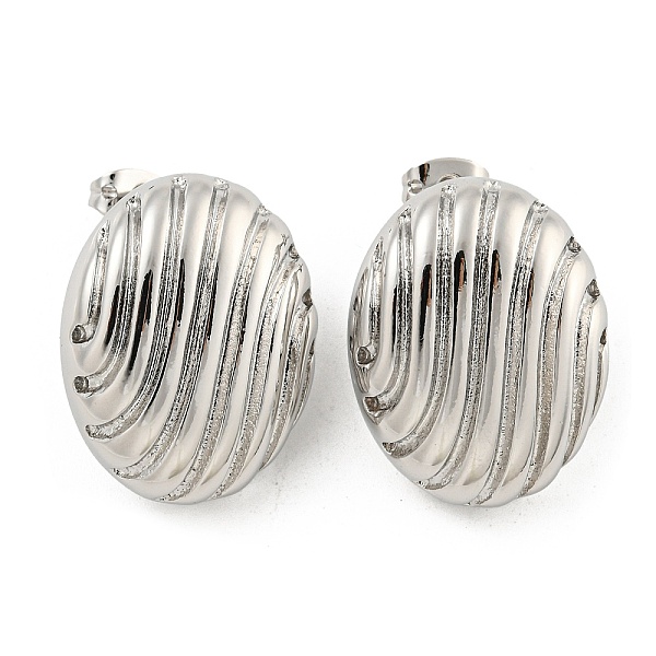 PandaHall Rack Plating Brass Stud Earrings, Long-Lasting Plated, Lead Free & Cadmium Free, Oval, Platinum, 24.5x19.5mm Brass Oval
PandaHall Rack Plating Brass Stud Earrings, Long-Lasting Plated, Lead Free & Cadmium Free, Oval, Platinum, 24.5x19.5mm Brass Oval