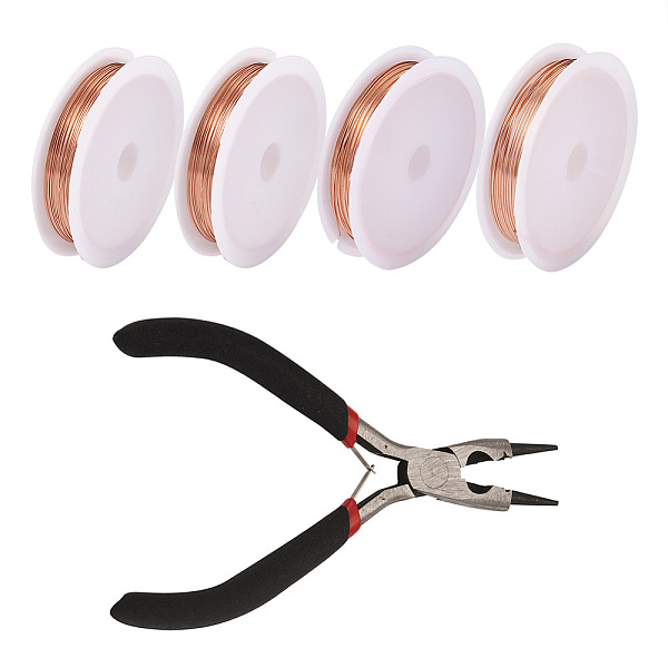 PandaHall Yilisi Round Copper Jewelry Wire, 0.4/0.5/0.8mm, 4 Rolls/Group, Mixed Color, 0.4/0.5/0.8mm, 4Rolls/set Copper Round Multicolor
PandaHall Yilisi Round Copper Jewelry Wire, 0.4/0.5/0.8mm, 4 Rolls/Group, Mixed Color, 0.4/0.5/0.8mm, 4Rolls/set Copper Round Multicolor