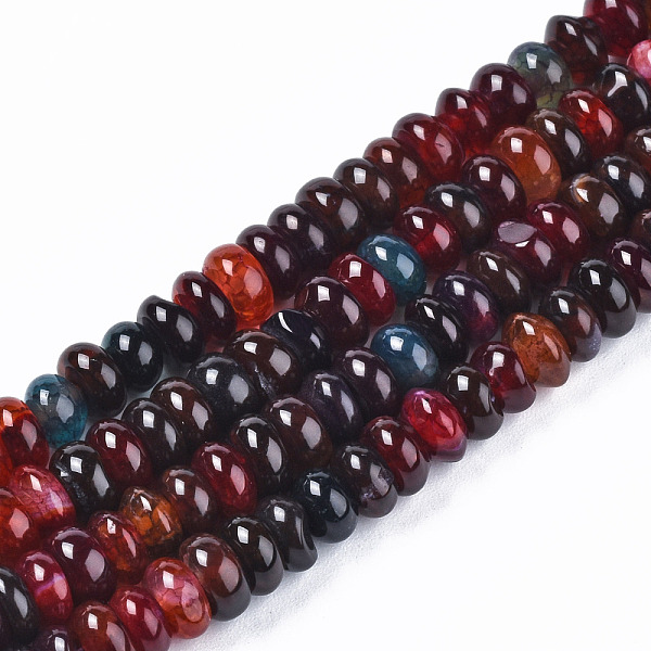 PandaHall Natural Agate Beads Strands, Dyed, Flat Round, Dark Red, 5.5~7x3~4mm, Hole: 1.2mm, about 124~125pcs/strand, 11.26~15.43 inch...
PandaHall Natural Agate Beads Strands, Dyed, Flat Round, Dark Red, 5.5~7x3~4mm, Hole: 1.2mm, about 124~125pcs/strand, 11.26~15.43 inch...