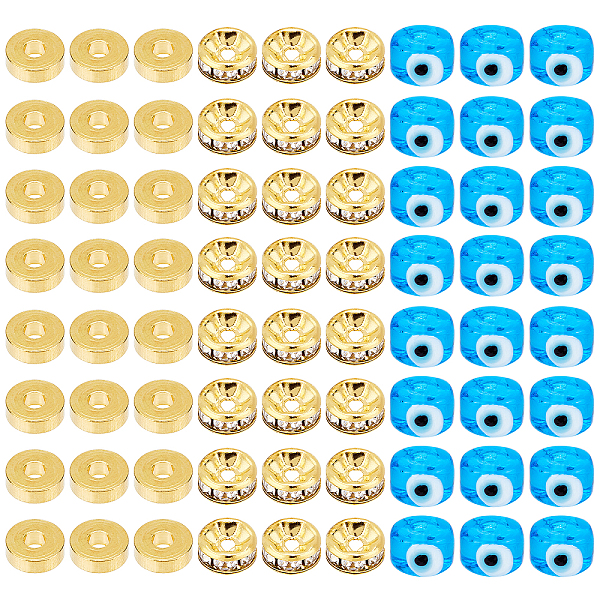 PandaHall 113pcs Evil Eye Beads Kit for DIY Jewelry Making, Including Evil Eye Lampwork Beads, Brass Rhinestone Spacer Beads, Blue, Evil...
PandaHall 113pcs Evil Eye Beads Kit for DIY Jewelry Making, Including Evil Eye Lampwork Beads, Brass Rhinestone Spacer Beads, Blue, Evil...