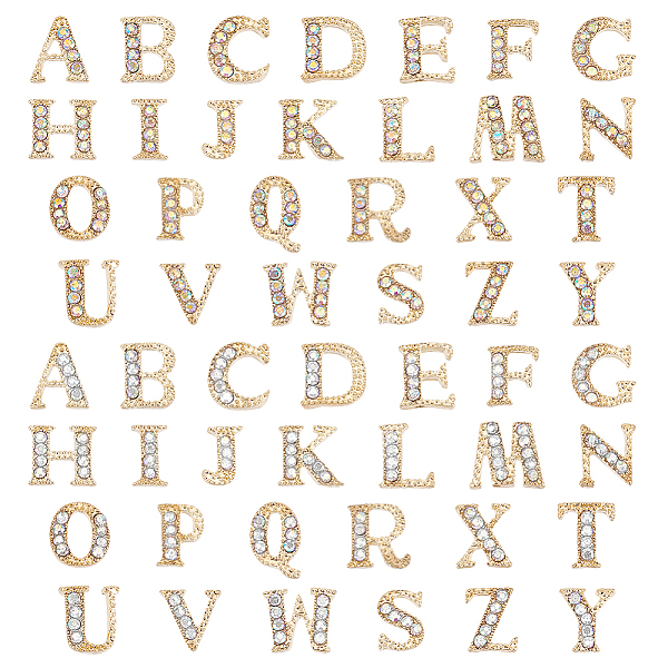 PandaHall OLYCRAFT 52Pcs Rhinestone Alphabet Nail Charms Golden Letter Resin Filler with Rhinestone Letter A~Z Alloy Resin Filler Epoxy..., Clear
PandaHall OLYCRAFT 52Pcs Rhinestone Alphabet Nail Charms Golden Letter Resin Filler with Rhinestone Letter A~Z Alloy Resin Filler Epoxy..., Clear