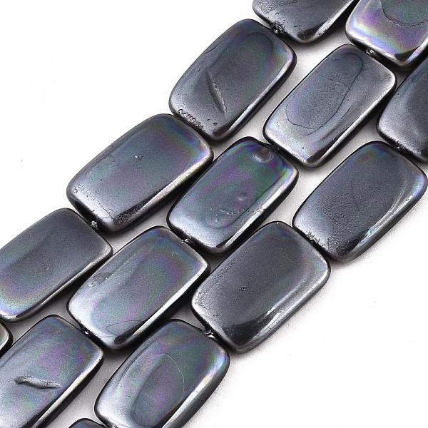 PandaHall Electroplate Natural Freshwater Shell Beads Strands, Rectangle, Black, 15~16x10x3mm, Hole: 1mm, about 26pcs/strand, 16.14 inch...
PandaHall Electroplate Natural Freshwater Shell Beads Strands, Rectangle, Black, 15~16x10x3mm, Hole: 1mm, about 26pcs/strand, 16.14 inch...