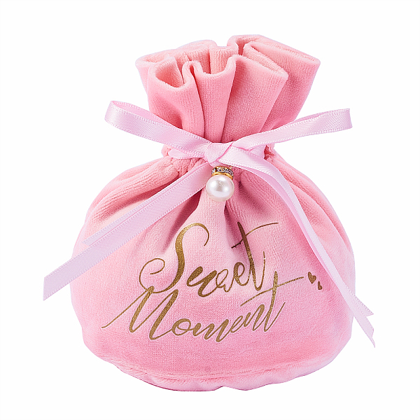 PandaHall Velvet Jewelry Drawstring Gift Bags, Wedding Favor Candy Bags, with Beads, Pink, 14.2x15x0.3cm Cloth Word Pink
PandaHall Velvet Jewelry Drawstring Gift Bags, Wedding Favor Candy Bags, with Beads, Pink, 14.2x15x0.3cm Cloth Word Pink