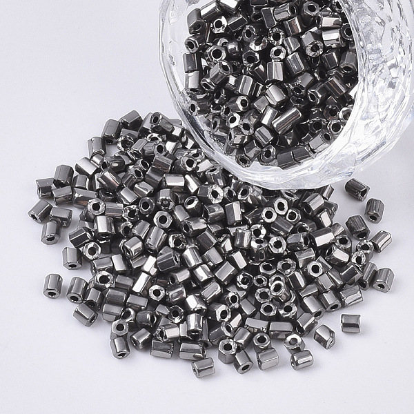 PandaHall 8/0 Two Cut Glass Seed Beads, Hexagon, Metallic Colours, Dark Gray, 2.5~3x2.5mm, Hole: 0.9mm, about 15000pcs/bag Glass Gray
PandaHall 8/0 Two Cut Glass Seed Beads, Hexagon, Metallic Colours, Dark Gray, 2.5~3x2.5mm, Hole: 0.9mm, about 15000pcs/bag Glass Gray