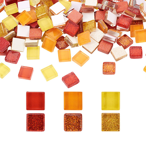 PandaHall 400Pcs 2 Styles Glass Cabochons, Mosaic Tiles, for Home Decoration or DIY Crafts, Square, Mixed Color, 10x10x4mm, 200pcs/color..., Multicolor
PandaHall 400Pcs 2 Styles Glass Cabochons, Mosaic Tiles, for Home Decoration or DIY Crafts, Square, Mixed Color, 10x10x4mm, 200pcs/color..., Multicolor