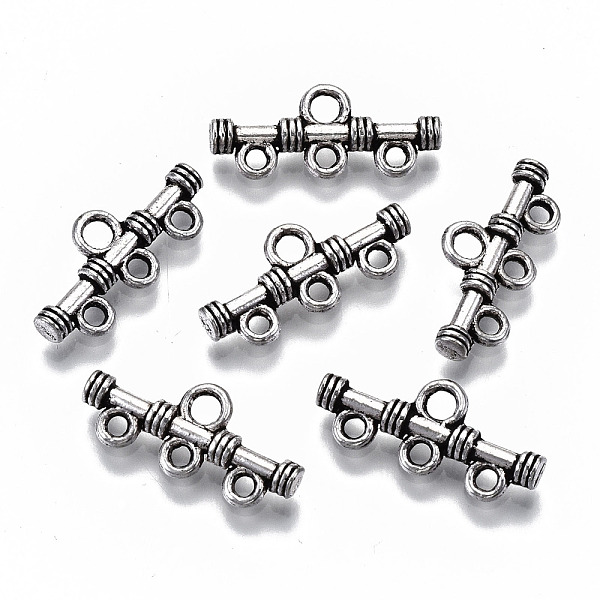 PandaHall Tibetan Style Alloy Chandelier Components Links, 3-Strand Reducer Connector, Bar, Cadmium Free & Lead Free, Antique Silver...
PandaHall Tibetan Style Alloy Chandelier Components Links, 3-Strand Reducer Connector, Bar, Cadmium Free & Lead Free, Antique Silver...